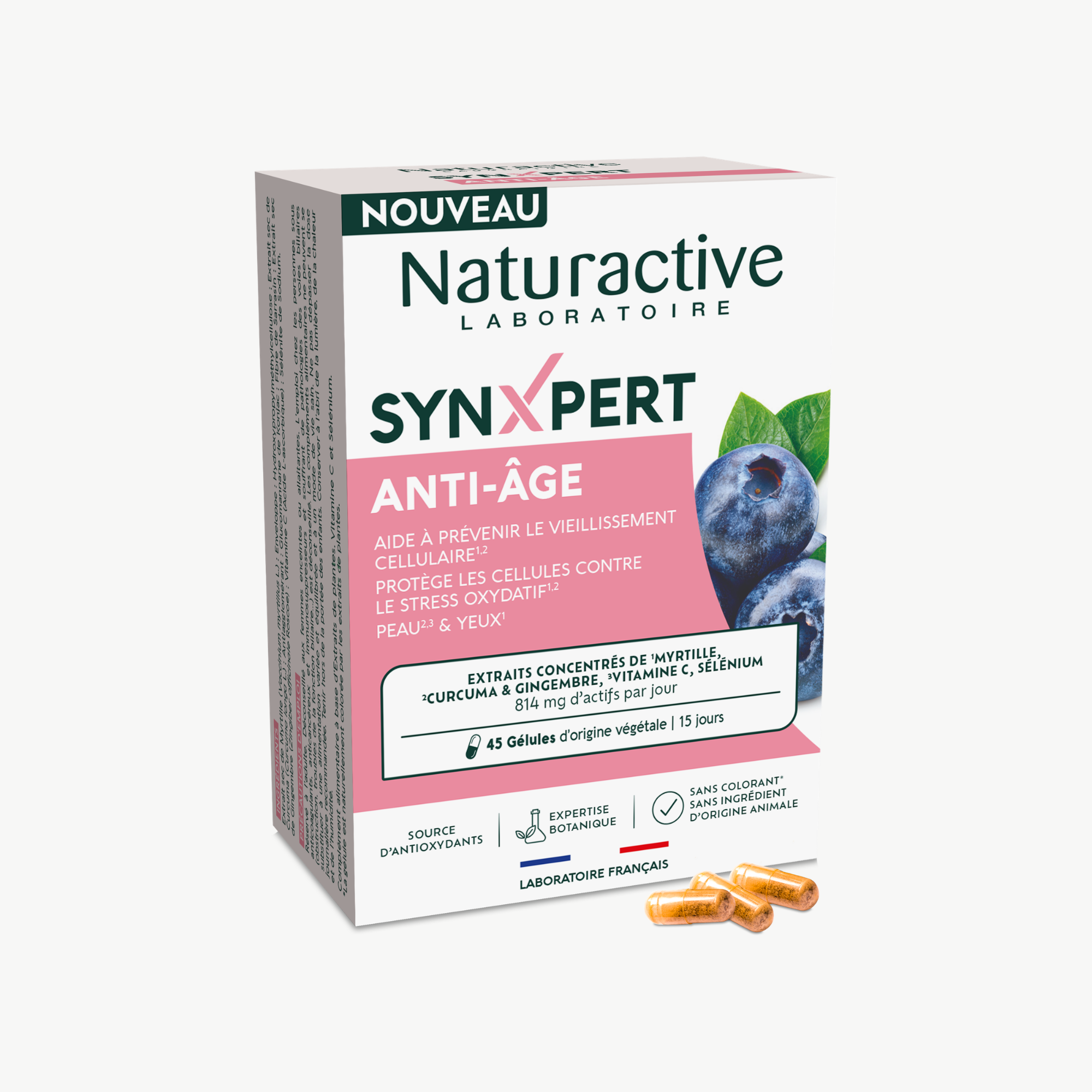 SynXpert Anti-âge - front Pack - Vieillissement cellulaire 