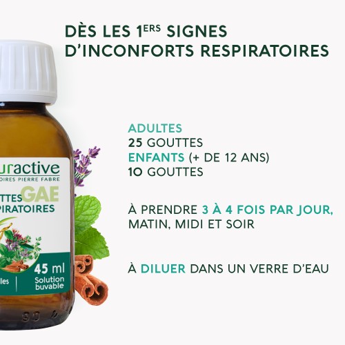 Gouttes respiratoires GAE