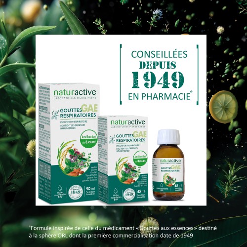 Gouttes respiratoires GAE