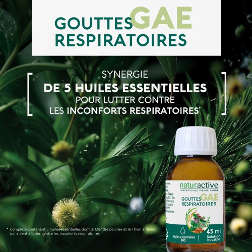 Gouttes respiratoires GAE