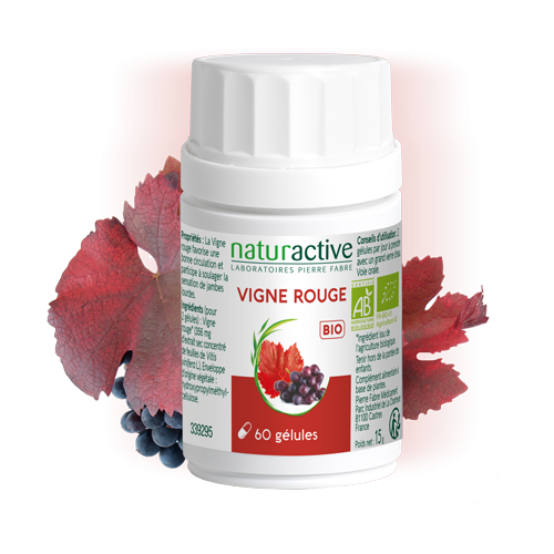 Vigne rouge pour des jambes légères